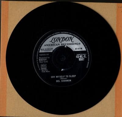 Del Shannon - Cry Myself To Sleep/I'm Gonna Move On (HL-X 9587) Ex