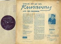 Del Shannon - Runaway (HA-X 2402) 1st LP