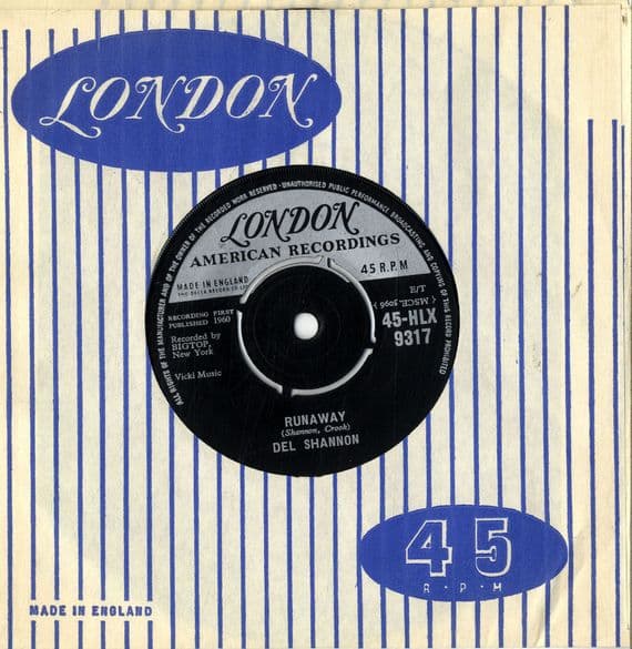 Del Shannon - Runaway/Judy (HLX 9317) M-