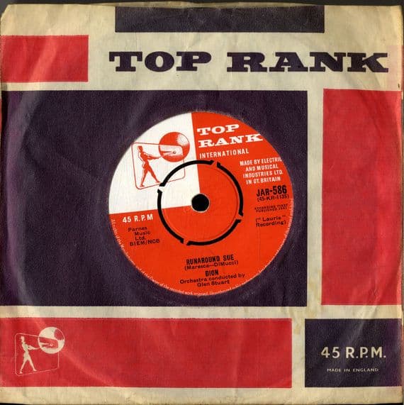Dion - Runaround Sue/Runaway Girl (JAR 586)