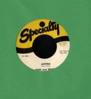 Don And Dewey - Bim Bam/Justine (Speciality 631) Ex