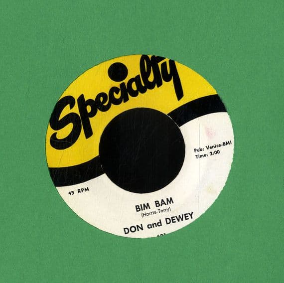 Don And Dewey - Bim Bam/Justine (Speciality 631) Ex
