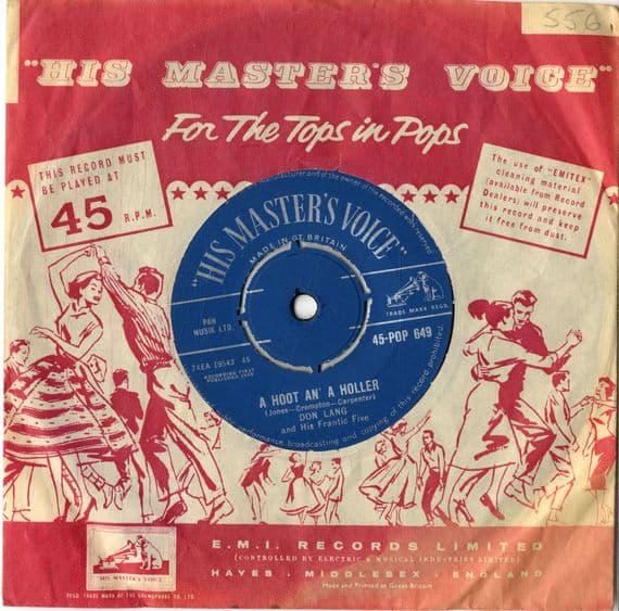 Don Lang - A Hoot An' A Holler/See You Friday (Pop 649)