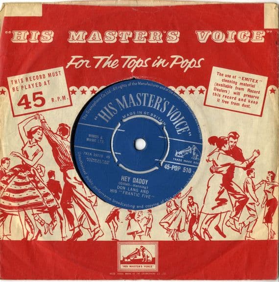 Don Lang - Hey Daddy/The Bird On My Head (Pop 510)