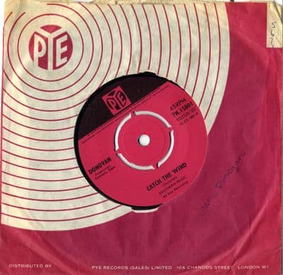 Donovan - Catch The Wind/Why Do You Treat Me Like You Do (7N 15801) Ex