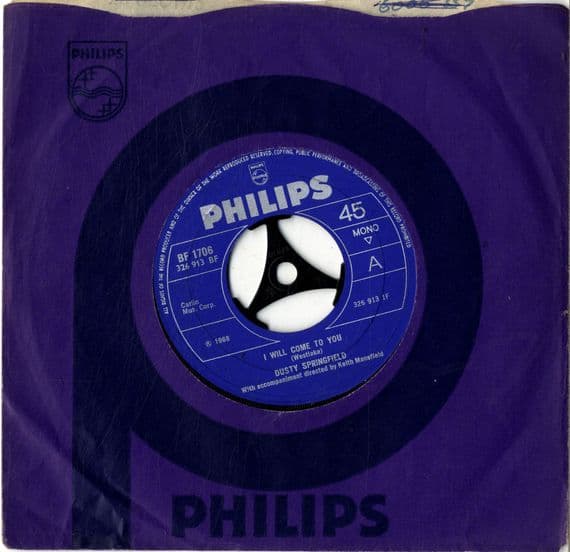 Dusty Springfield - I Will Come To You/The Colour Of Your Eyes (BF 1706) M-