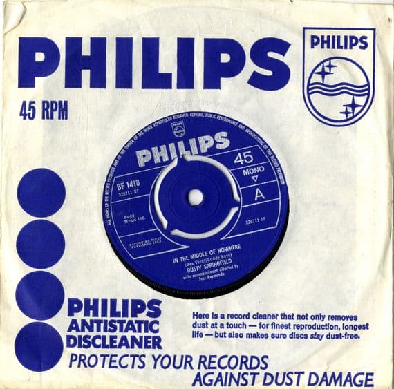 Dusty Springfield - In The Middle Of Nowhere/Baby Don't You Know (BF 1418) Ex