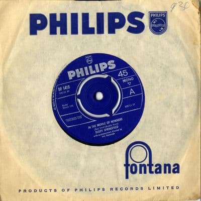 Dusty Springfield - In The Middle Of Nowhere/Baby Don't You Know (BF 1418) M-