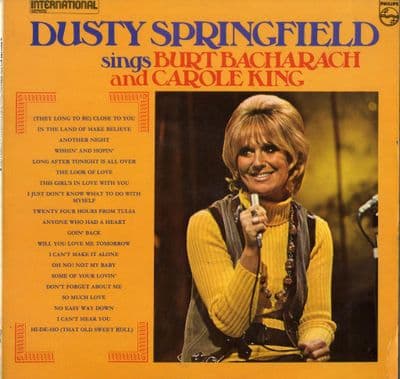 Dusty Springfield - Sings Burt Bacharach and Carole King (6382 105) Ex/Ex