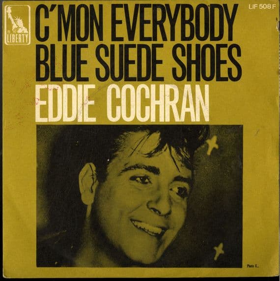 Eddie Cochran - C'Mon Everybody/Blue Suede Shoes (LIF 508F) France