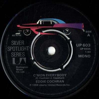 Eddie Cochran - C'Mon Everybody/Don't Ever Let Me Go (UP 603)
