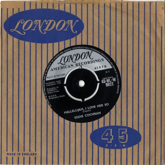 Eddie Cochran - Hallelujah, I Love her So/Little Angel (HL-W 9022)
