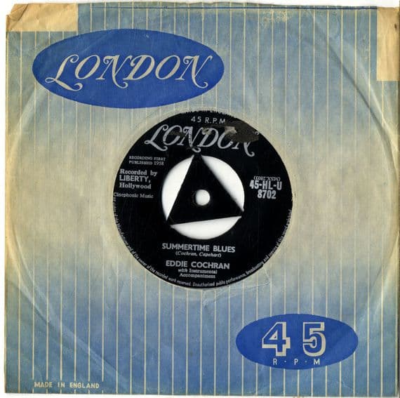 Eddie Cochran - Summertime Blues/Love Again (HL-U 8702)