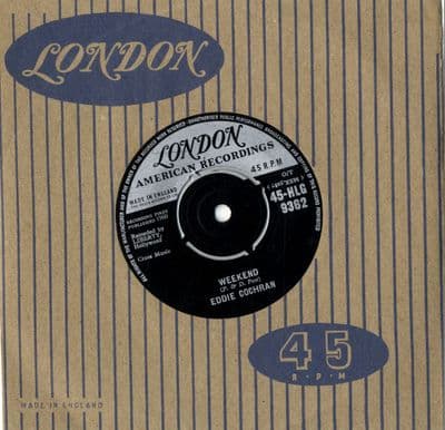 Eddie Cochran - Weekend/Cherished Memories (HLG 9362) Ex