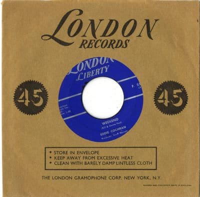 Eddie Cochran - Weekend/Lonely (F 55389) Canada