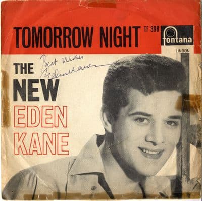 Eden Kane - Tomorrow Night/I Won't Believe Them (TF 398) Autographed