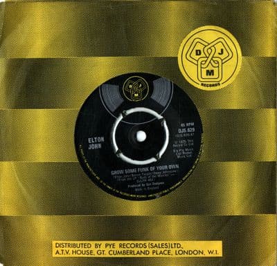 Elton John - Grow Some Funk Of Your Own/I Feel Like A Bullet (DJS 629) M-