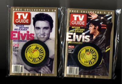 Elvis Presley - 4 copies of USA TV Guide with 3
