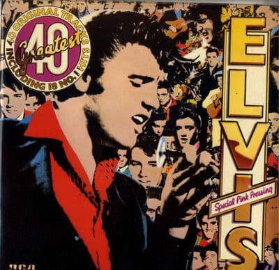 Elvis Presley - 40 Greatest (PL 42691) 2 LP Set with Insert- Pink Vinyl - M-/M-