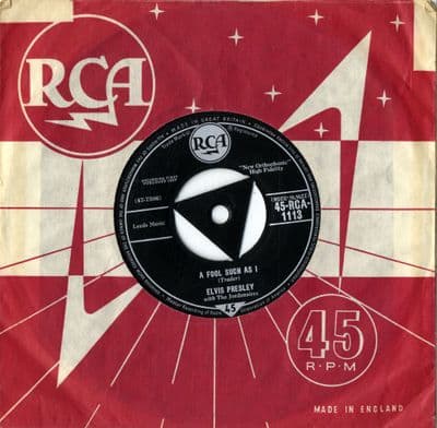 Elvis Presley - A Fool Such As I/ I Need Your Love Tonight (1113)