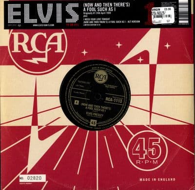 Elvis Presley - A Fool Such As I/I Need Your Love Tonight/ A Fool Such As I (Alt.) 1113 - M