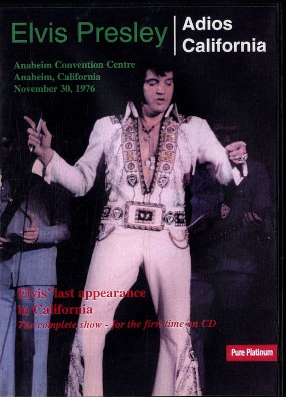 Elvis Presley - Adios California - Pure Platinum CD