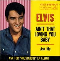 Elvis Presley - Ain't That Loving You Baby/Ask Me (47-8440) Red Vinyl - M/M