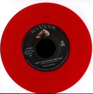 Elvis Presley - Ain't That Loving You Baby/Ask Me (47-8440) Red Vinyl - M/M