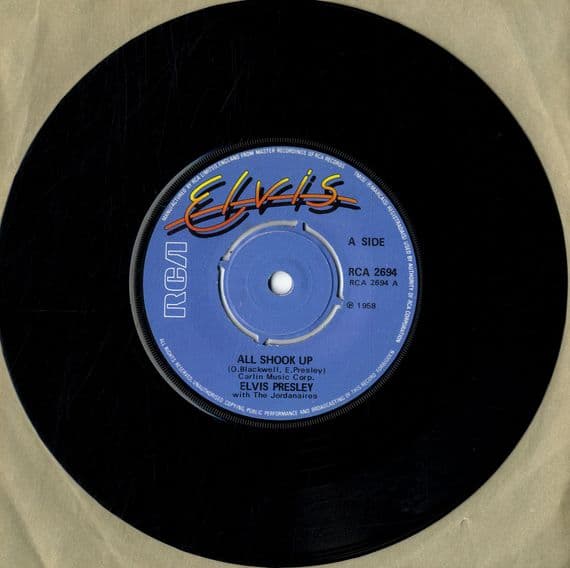 Elvis Presley - All Shook Up/Heartbreak Hotel (2694) BLUE LABEL