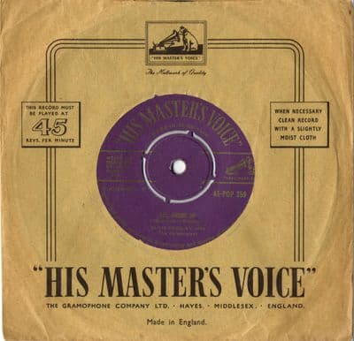 Elvis Presley - All Shook Up/Thats When Your Heartaches Begin (Pop 359) Gold Print