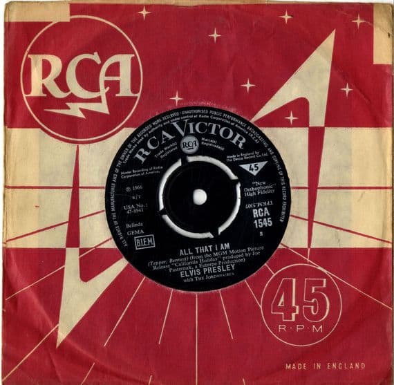 Elvis Presley - All That I Am/Spinout (1545)