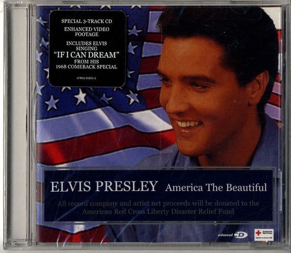 Elvis Presley - America The Beautiful - USA 4 Track CD - New/Sealed