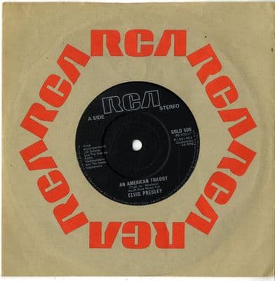 Elvis Presley - An American Trilogy/Suspicious Minds (GOLD 506)  Rare Black Label - M-