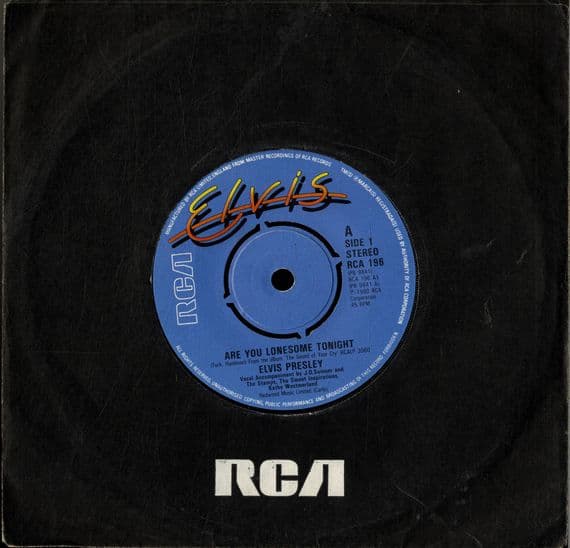 Elvis Presley - Are You Lonesome Tonight/From A Jack To A King (196) M-