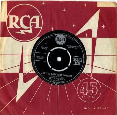 Elvis Presley - Are You Lonesome Tonight/I Gotta Know (1216) Ex
