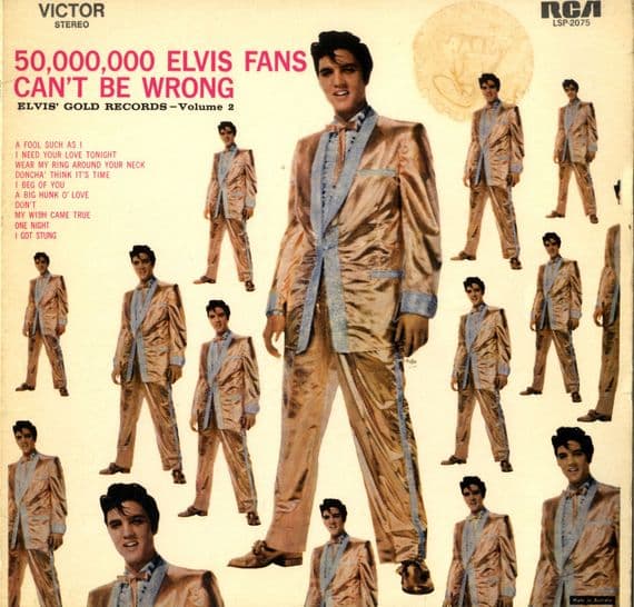 Elvis Presley - Australia - Elvis' Gold Records Volume 2 (LSP 2075) Special Gold Label