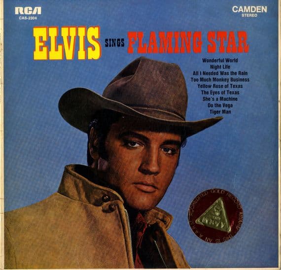 Elvis Presley - Australia -Elvis Sings Flaming Star (CAS 2304) Special Gold Label Issue