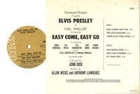 Elvis Presley - Australia & New Zealand - Easy Come, Easy Go (