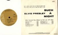 Elvis Presley - Australia & New Zealand - Such A Night (20255) M-