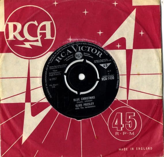 Elvis Presley - Blue Christmas/White Christmas (1430) Small Print