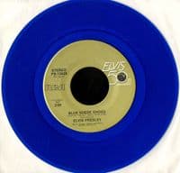 Elvis Presley - Blue Suede Shoes/Promised Land (PB 13929) Blue Vinyl -Ex/M