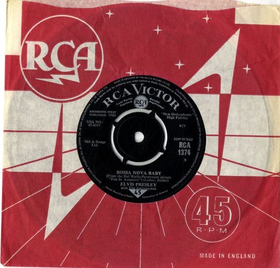 Elvis Presley - Bossa Nova Baby/Witchcraft (1374) M-