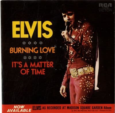 Elvis Presley - Burning Love/It's A Matter Of Time (74-0769) M-