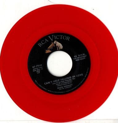 Elvis Presley - Can't Help Falling In Love/Rock A Hula Baby\ (47-8440) Red Vinyl - M/M