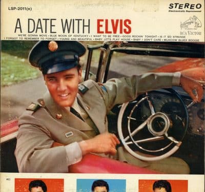 Elvis Presley - Canada - A Date With Elvis (LSP 2011) Tan Label
