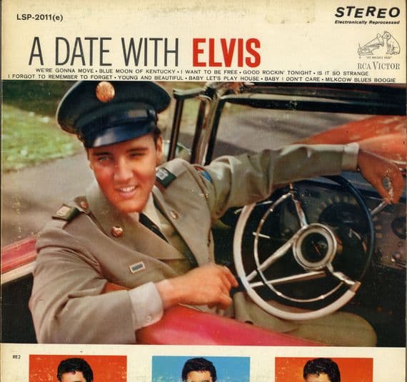Elvis Presley - Canada - A Date With Elvis (LSP 2011) Tan Label