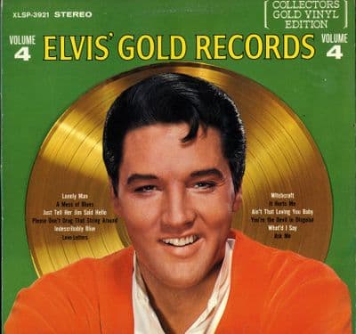 Elvis Presley - Canada - Elvis' Gold Records Volume 4 (XLSP 3921) GOLD VINYL - M-