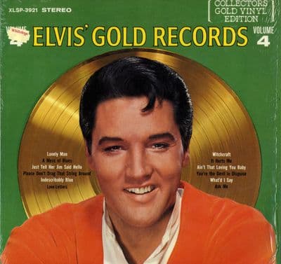 Elvis Presley - Canada - Elvis' Gold Records Volume 4 (XLSP 3921) Gold Vinyl - M/M