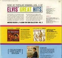 Elvis Presley - Canada - Elvis' Golden Records Volume 3 (XLSP 2765) Gold Vinyl - As New