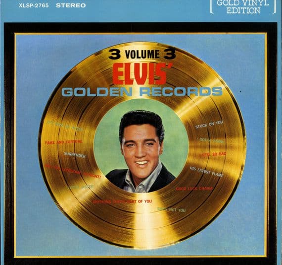 Elvis Presley - Canada - Elvis' Golden Records Volume 3 (XLSP 2765) Gold Vinyl - M-